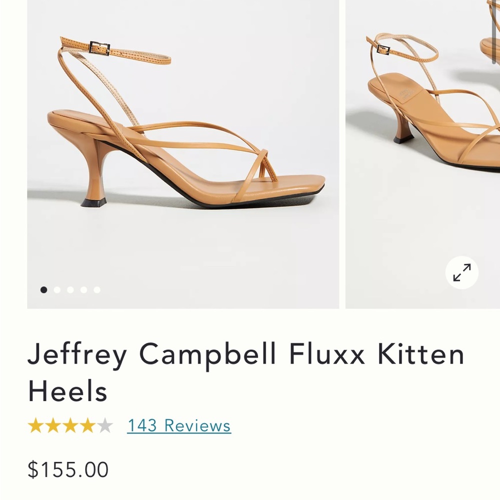 Jeffrey Campbell Tan fluxx Kitten Heels